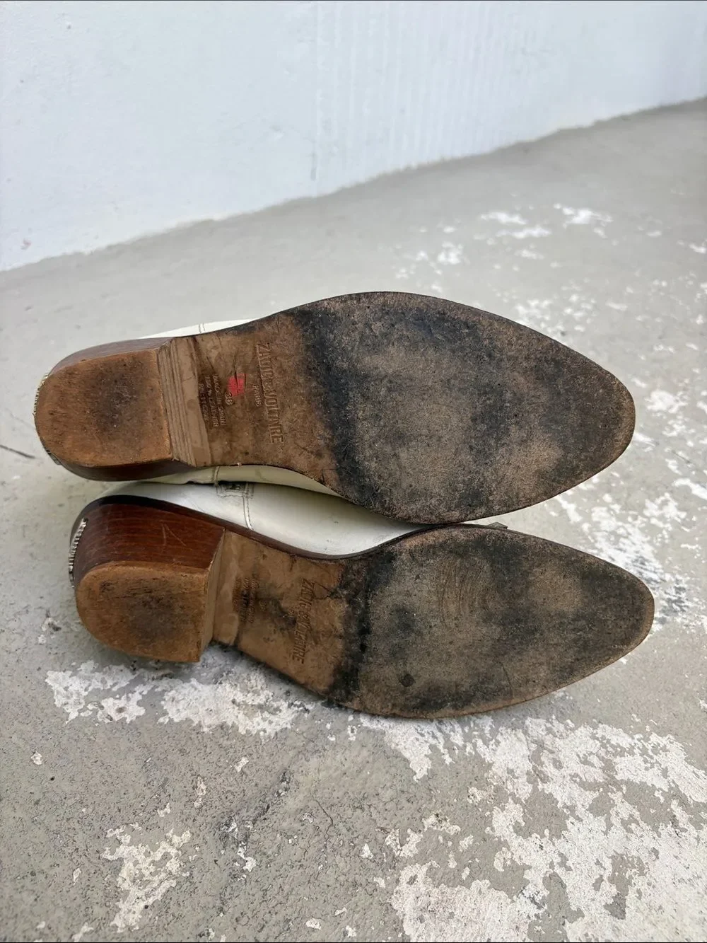 Distressed  Zadig & Voltaire Tyler Booties